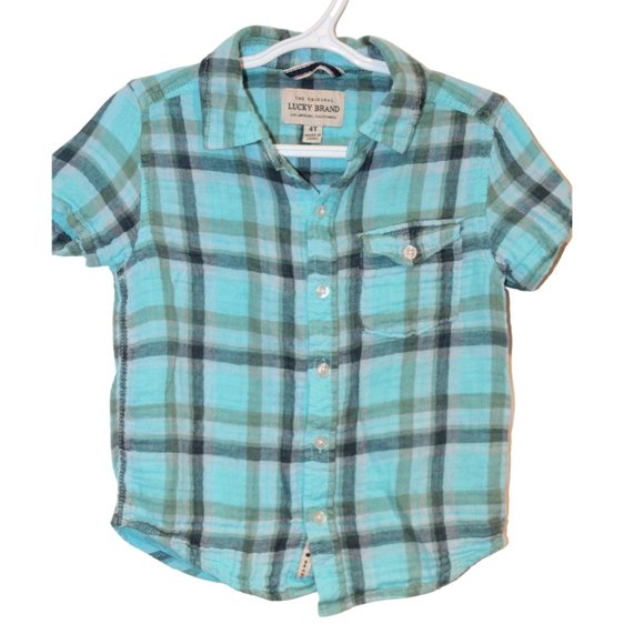 3/$25 🏷 Lucky Brand Plaid Size 4T - Picture 1 of 3